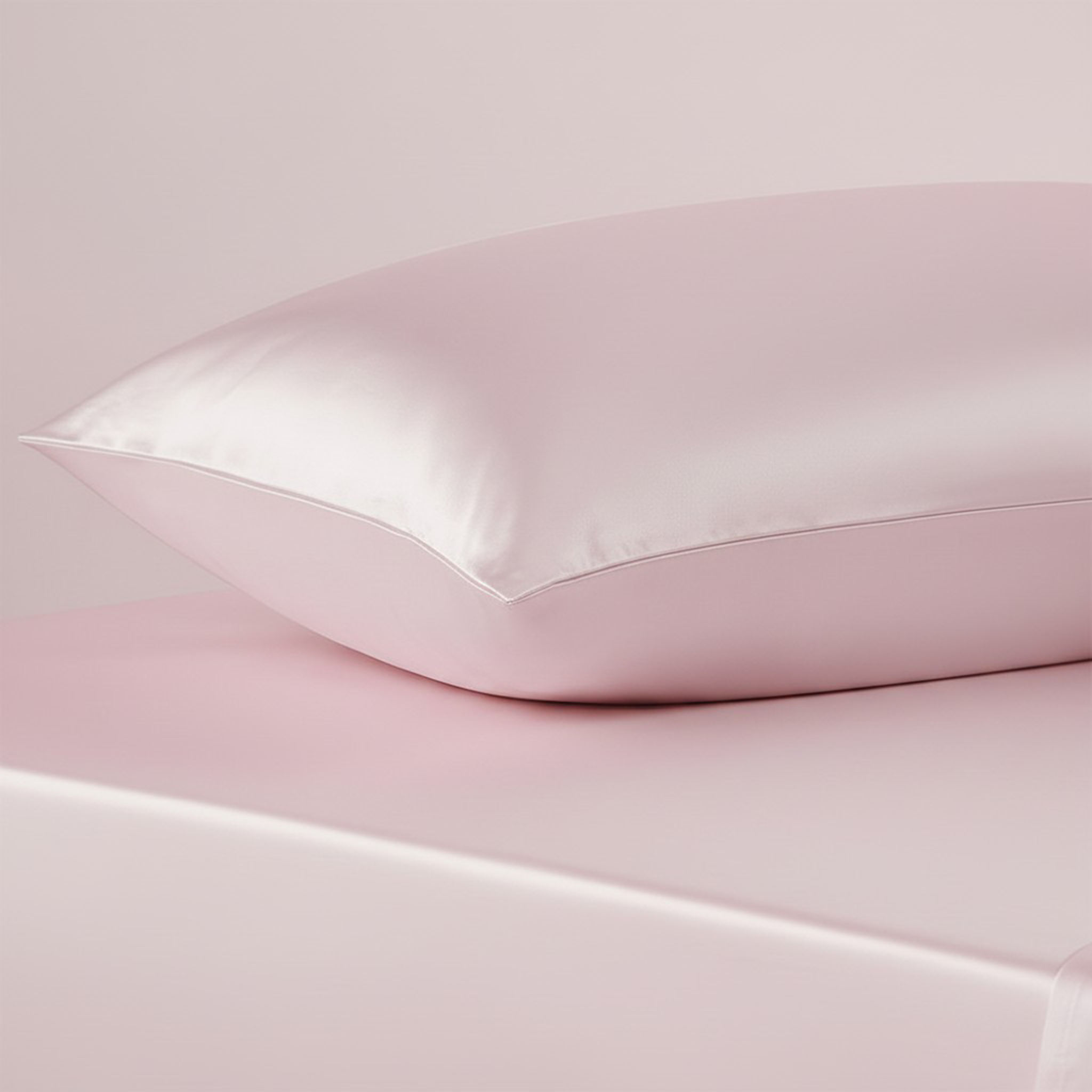 Pink 22 Momme Mulberry Silk Pillowcase with Zipper