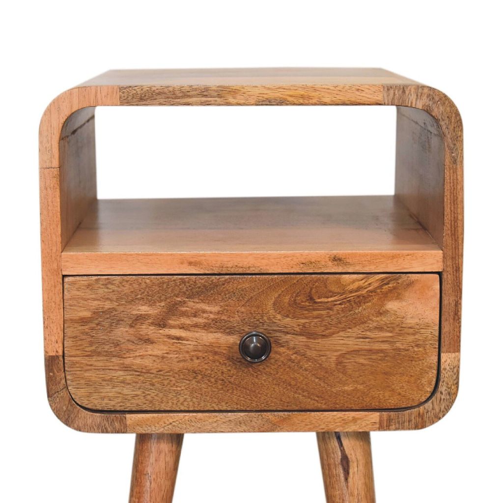 Side Table Nightstand with Storage