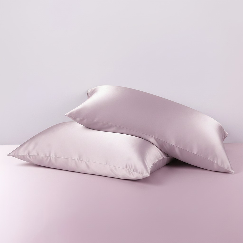 19 Momme Moonlight Pink Mulberry Silk Pillowcase with Zipper